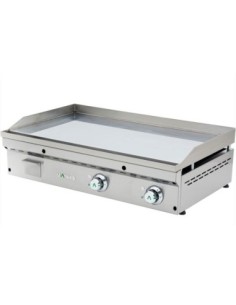 Fry-Top électrique FULL-CROM lisse en CHROME - L900 | Mainho