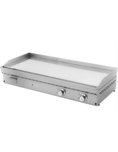 Fry-Top électrique FULL-CROM lisse en CHROME - L1200 | Mainho