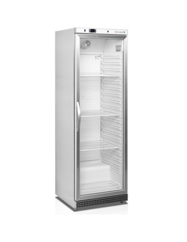 Armoire réfrigérée vitrée blanche sans canopy 350L - UR400SG