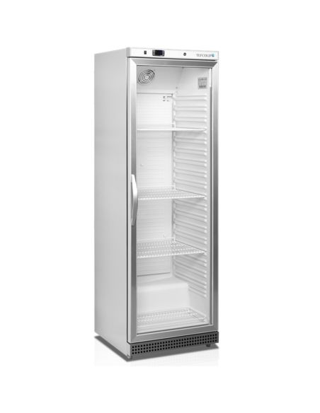 Armoire réfrigérée vitrée blanche sans canopy 350L - UR400SG