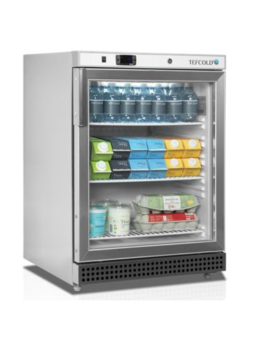 Armoire réfrigérée vitrée en inox sans canopy 119L - UR200SG