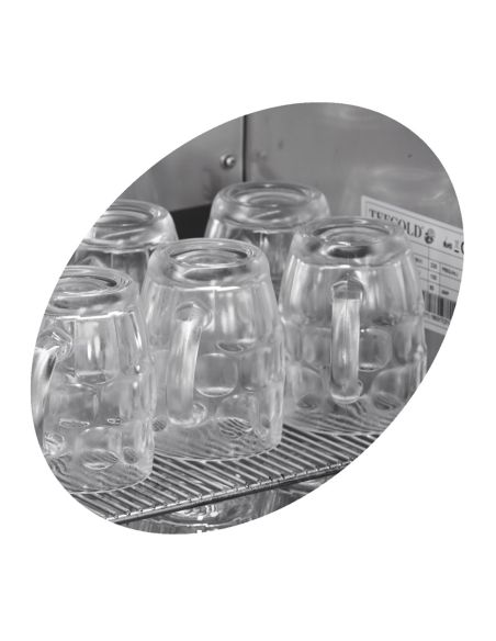 Givreur à verres une porte vitrée - 79 L - GF200VSG