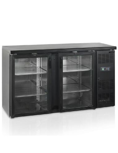Arrière bar deux portes vitrées battantes - 227 litres - CBC210G