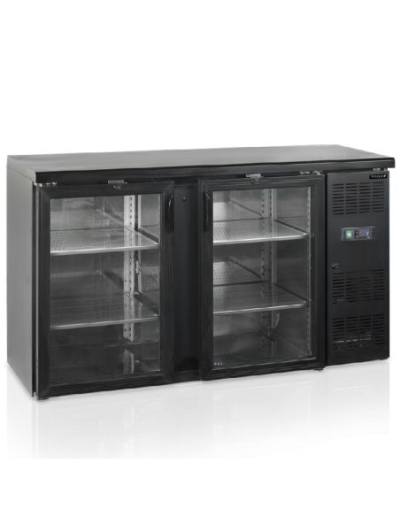 Arrière bar deux portes vitrées battantes - 227 litres - CBC210G