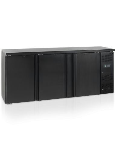 Arrière bar trois portes pleines battantes - 442 litres - CBC310