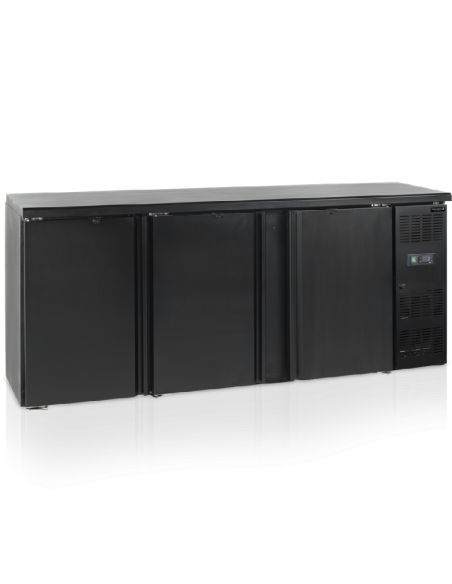 Arrière bar trois portes pleines battantes - 442 litres - CBC310