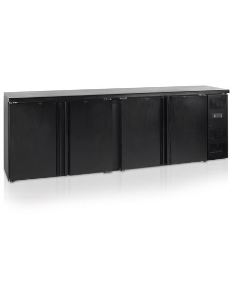 Arrière bar quatre portes pleines battantes - 605 litres - CBC410