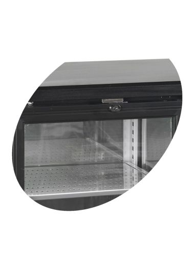 Arrière bar quatre portes vitrées battantes - 605 litres - CBC410G