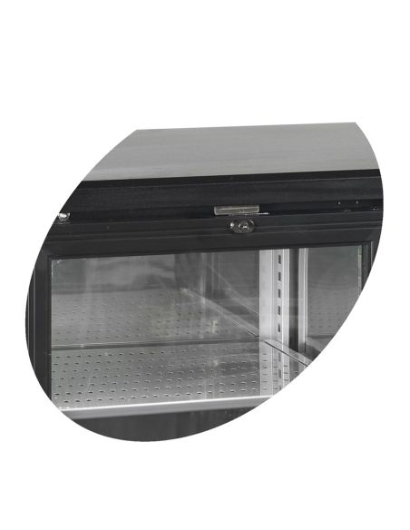 Arrière bar quatre portes vitrées battantes - 605 litres - CBC410G