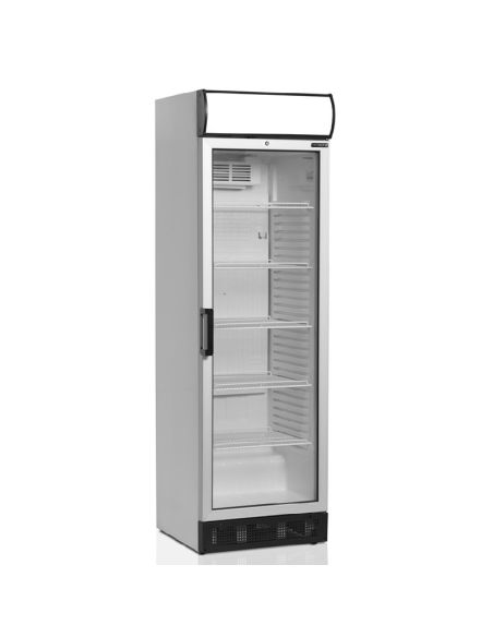 Armoire à boissons blanche avec canopy et cadre aluminium 347L - FSC1380