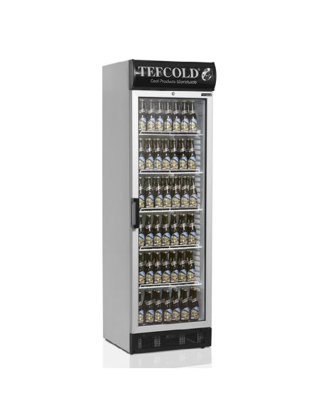 Armoire à boissons blanche avec canopy et cadre aluminium 347L - FSC1380
