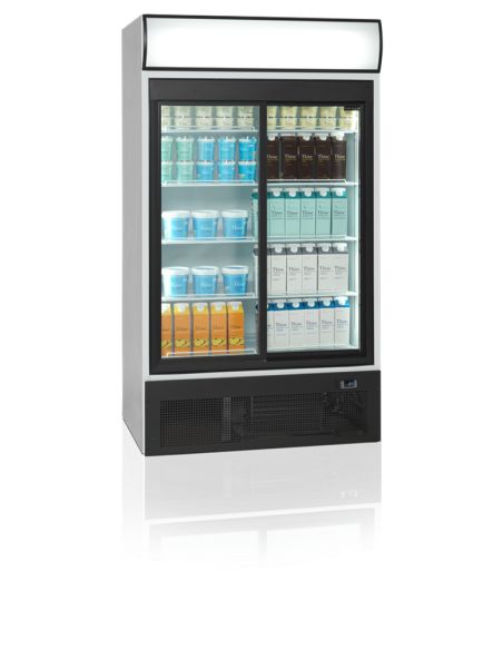 Armoire à boissons double avec portes coulissantes et canopy 710L - FSC1950S