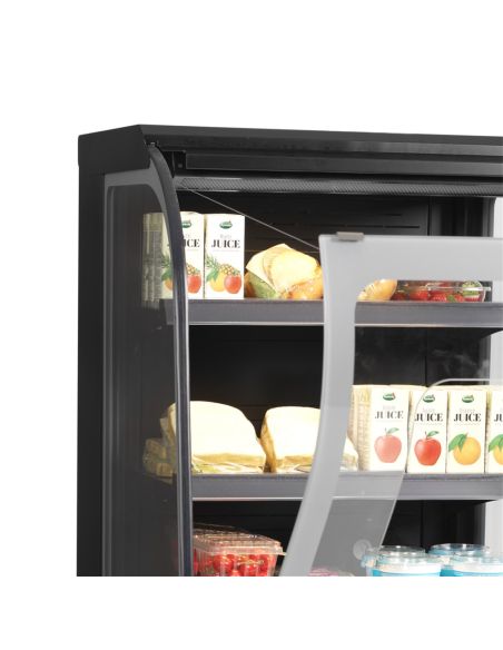 Vitrine réfrigérée murale libre service - vitres incurvées 150 litres - NOC60CC