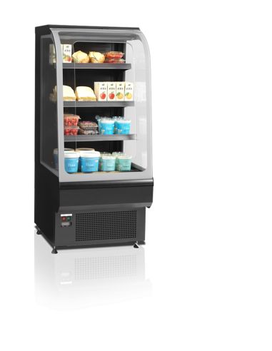 Vitrine réfrigérée murale libre service - vitres incurvées 150 litres - NOC60CC