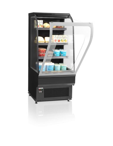 Vitrine réfrigérée murale libre service - vitres incurvées 150 litres - NOC60CC