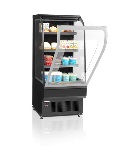 Vitrine réfrigérée murale libre service - vitres incurvées 150 litres - NOC60CC