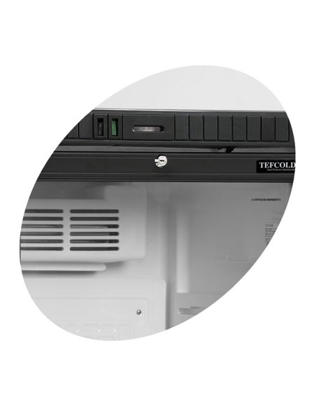 Armoire à boissons noire sans canopy 260L - SCU1280