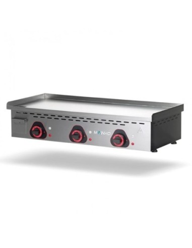 Plancha électrique ECO-CD lisse en CHROME - L910 | Mainho