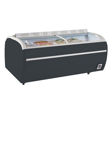 Congélateur coffre 1255 L gris - Coulissant vitré - TWIN220A-CF