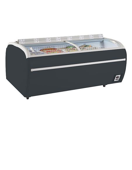 Congélateur coffre 1255 L gris - Coulissant vitré - TWIN220A-CF