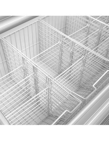 Vitrine froid négatif à deux niveaux