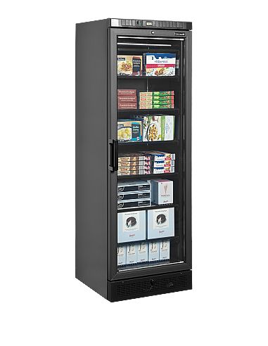 Armoire congélateur noire porte vitrée sans canopy - 270 L - UFSC371GBLACK