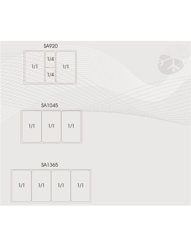 Saladette réfrigérée à capot télescopique - 2 portes GN 1/1 - GS92
