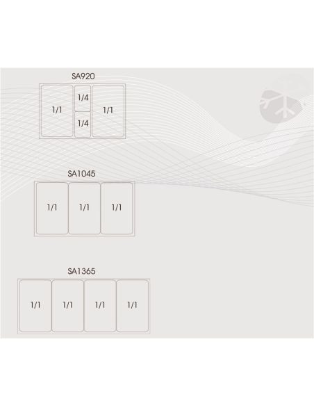 Saladette réfrigérée à capot télescopique - 2 portes GN 1/1 - GS92