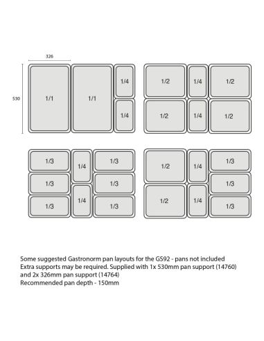 Saladette réfrigérée à capot télescopique - 2 portes GN 1/1 - GS92