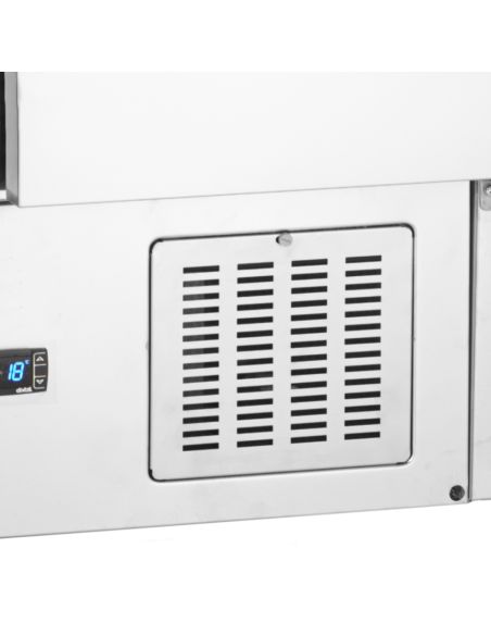 Saladette réfrigérée à capot télescopique - 2 portes GN 1/1 - GS92