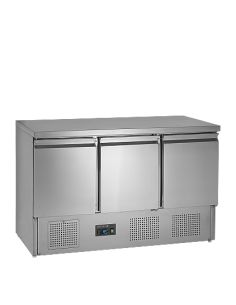 Saladette réfrigérée à capot télescopique - 3 portes GN 1/1 - SA1365