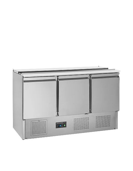 Saladette réfrigérée à capot télescopique - 3 portes GN 1/1 - SA1365