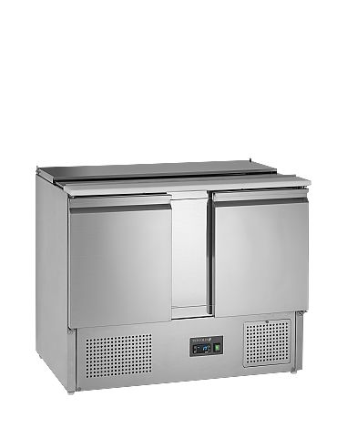 Saladette réfrigérée à capot télescopique - 2 portes GN 1/1 - SA1045