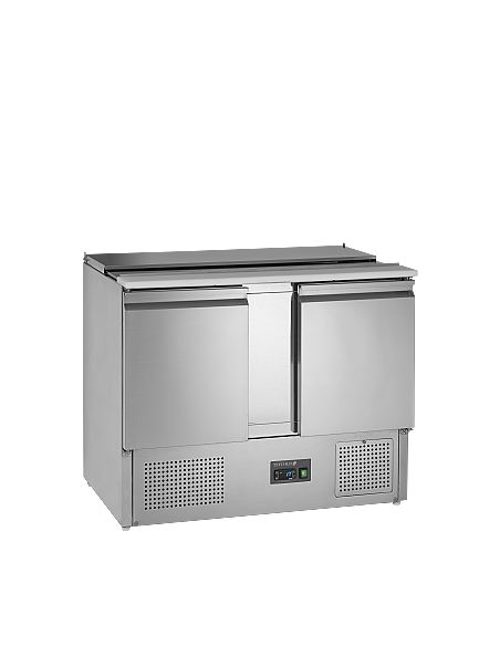 Saladette réfrigérée à capot télescopique - 2 portes GN 1/1 - SA1045