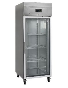 Armoire réfrigérée vitrée inox GN 2/1 sans canopy 597L - RK710G