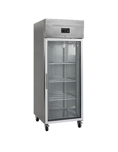 Armoire réfrigérée vitrée inox GN 2/1 sans canopy 597L - RK710G