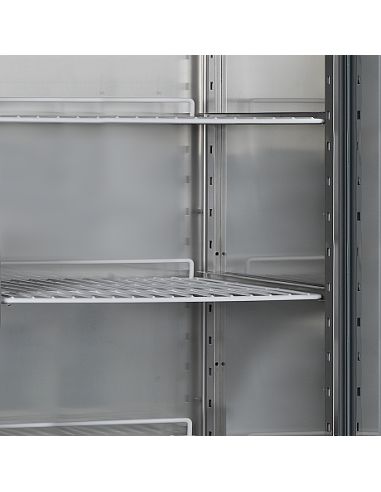 Armoire réfrigérée vitrée inox GN 2/1 sans canopy 597L - RK710G