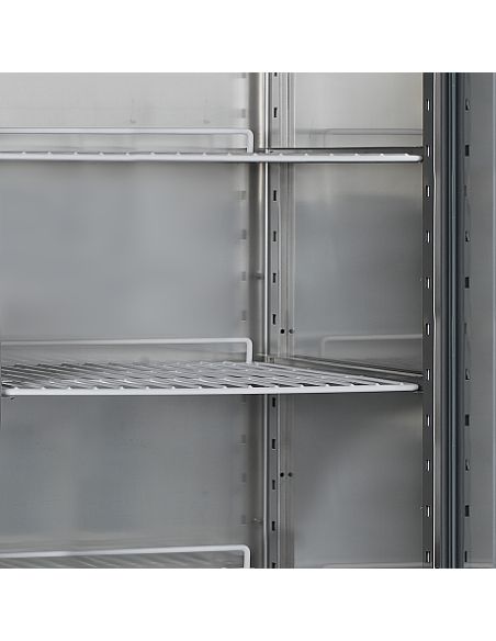 Armoire réfrigérée vitrée inox GN 2/1 sans canopy 597L - RK710G