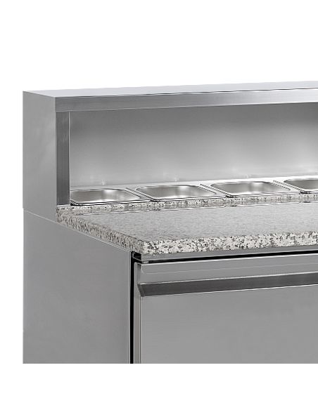 Table de préparation pizza plan de travail en granit GN 1/1 - 225 L - PT920