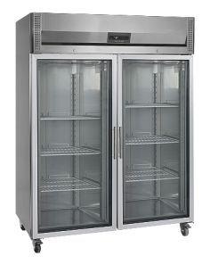 Armoire réfrigérée vitrée positive inox froid ventilé - 1325 L - RK1420G