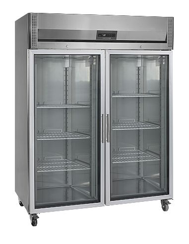 Armoire réfrigérée vitrée positive inox froid ventilé - 1325 L - RK1420G