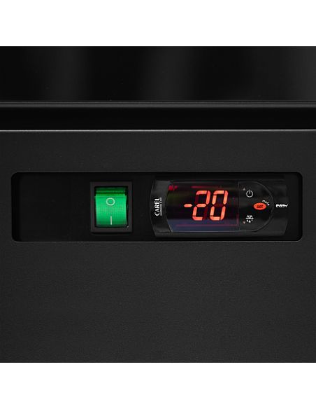 Armoire congélateur noire 2 portes vitrées - 702 L - AtomMaxiF2DB