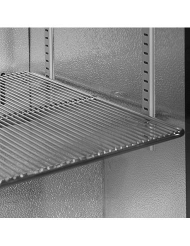 Arrière bar une porte vitrée à verrou et clayettes chromées - 125 litres - BA16H