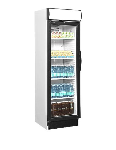 Armoire à boissons blanche et noire avec canopy 347 L - CEV425CP2LEDL/H