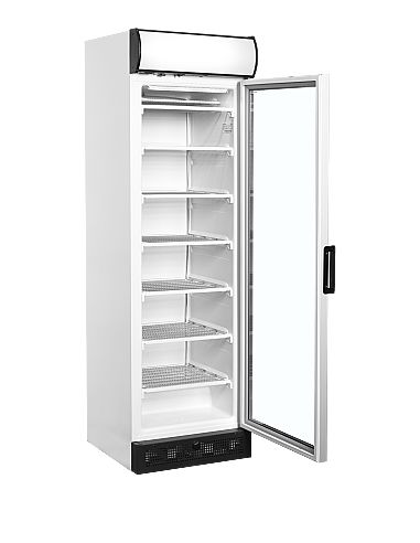 Armoire congélateur blanche porte vitrée avec canopy - 270 L - UFFS371GCP