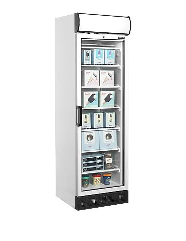 Armoire congélateur blanche porte vitrée avec canopy - 270 L - UFFS371GCP