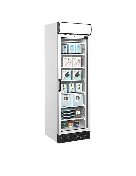 Armoire congélateur blanche porte vitrée avec canopy - 270 L - UFFS371GCP