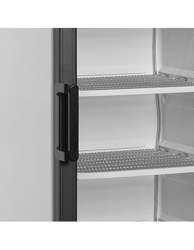 Armoire congélateur blanche porte vitrée noire - 270 L - UFSC371G