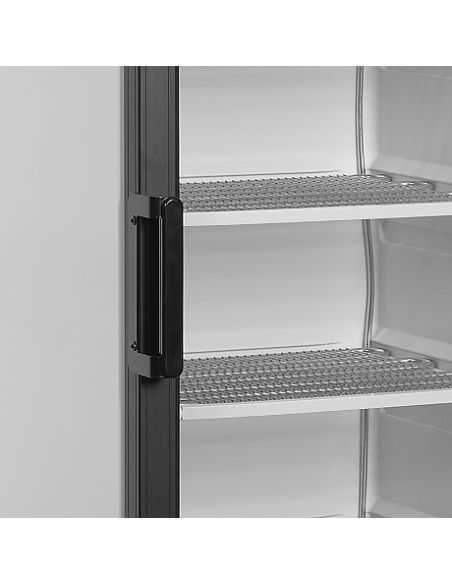 Armoire congélateur blanche porte vitrée noire - 270 L - UFSC371G