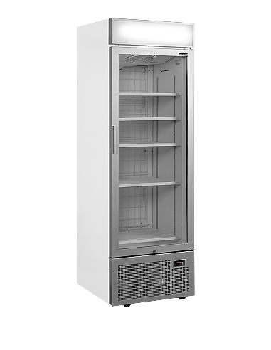Armoire congélateur grise porte vitrée - 440 L - UFSC1450GCPNFSilver